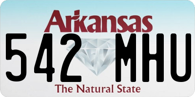 AR license plate 542MHU