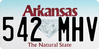 AR license plate 542MHV