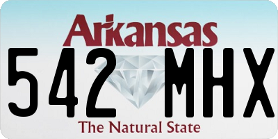 AR license plate 542MHX