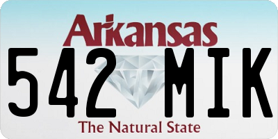 AR license plate 542MIK