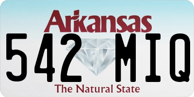 AR license plate 542MIQ