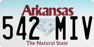 AR license plate 542MIV