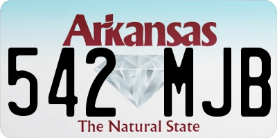 AR license plate 542MJB