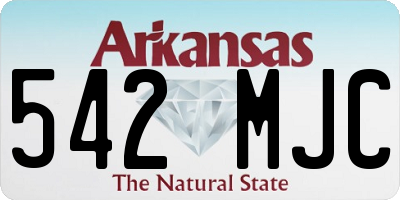 AR license plate 542MJC