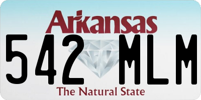 AR license plate 542MLM