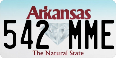 AR license plate 542MME