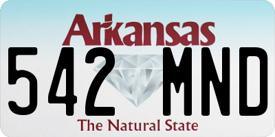 AR license plate 542MND