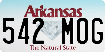 AR license plate 542MOG