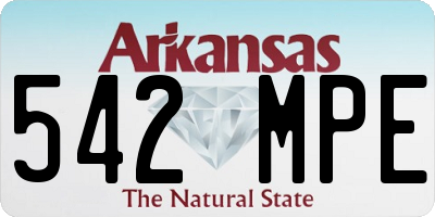 AR license plate 542MPE