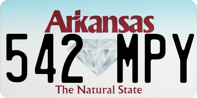AR license plate 542MPY