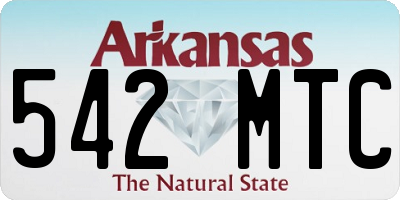 AR license plate 542MTC