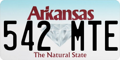 AR license plate 542MTE