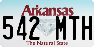 AR license plate 542MTH