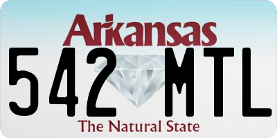 AR license plate 542MTL