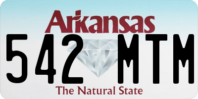 AR license plate 542MTM
