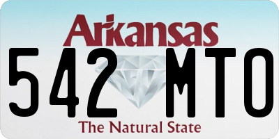 AR license plate 542MTO