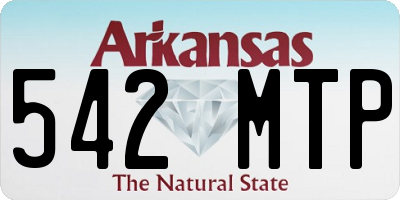 AR license plate 542MTP