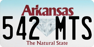AR license plate 542MTS