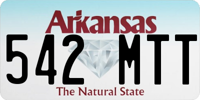 AR license plate 542MTT