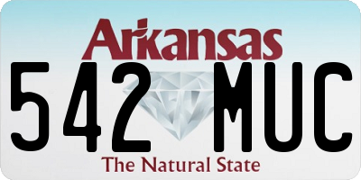AR license plate 542MUC