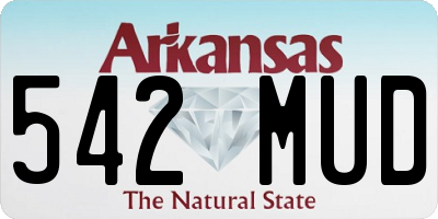 AR license plate 542MUD