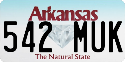 AR license plate 542MUK
