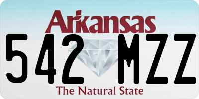 AR license plate 542MZZ