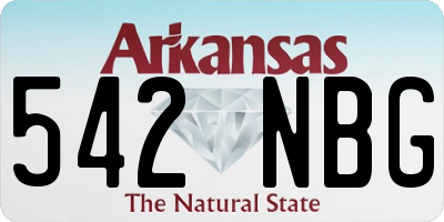 AR license plate 542NBG