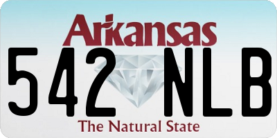 AR license plate 542NLB