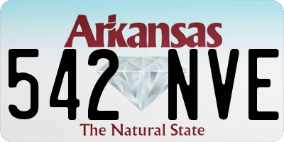 AR license plate 542NVE