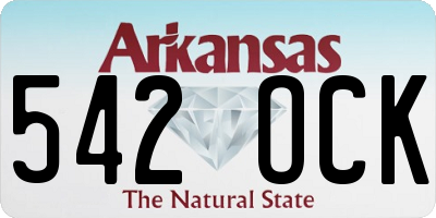 AR license plate 542OCK