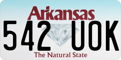 AR license plate 542UOK