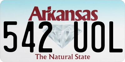 AR license plate 542UOL