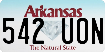 AR license plate 542UON