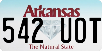 AR license plate 542UOT
