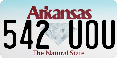 AR license plate 542UOU