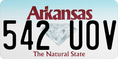 AR license plate 542UOV