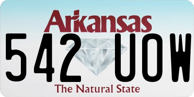 AR license plate 542UOW