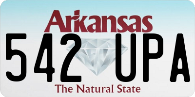 AR license plate 542UPA