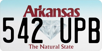 AR license plate 542UPB