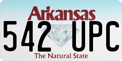 AR license plate 542UPC