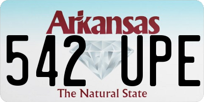 AR license plate 542UPE