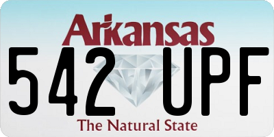 AR license plate 542UPF