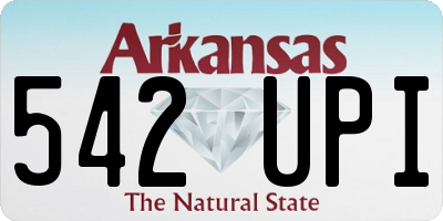 AR license plate 542UPI