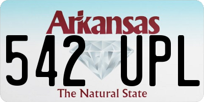 AR license plate 542UPL