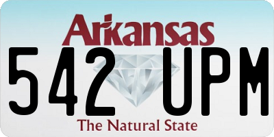 AR license plate 542UPM