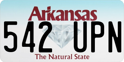 AR license plate 542UPN