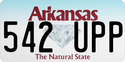 AR license plate 542UPP