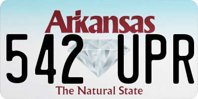 AR license plate 542UPR