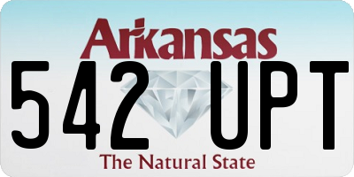 AR license plate 542UPT